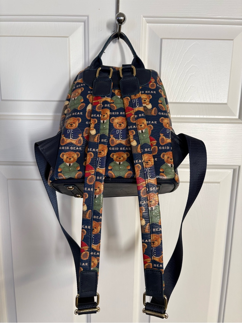 Daivd Duke Grid Bear Teddy Bear Mini Backpack - Picture 7 of 8